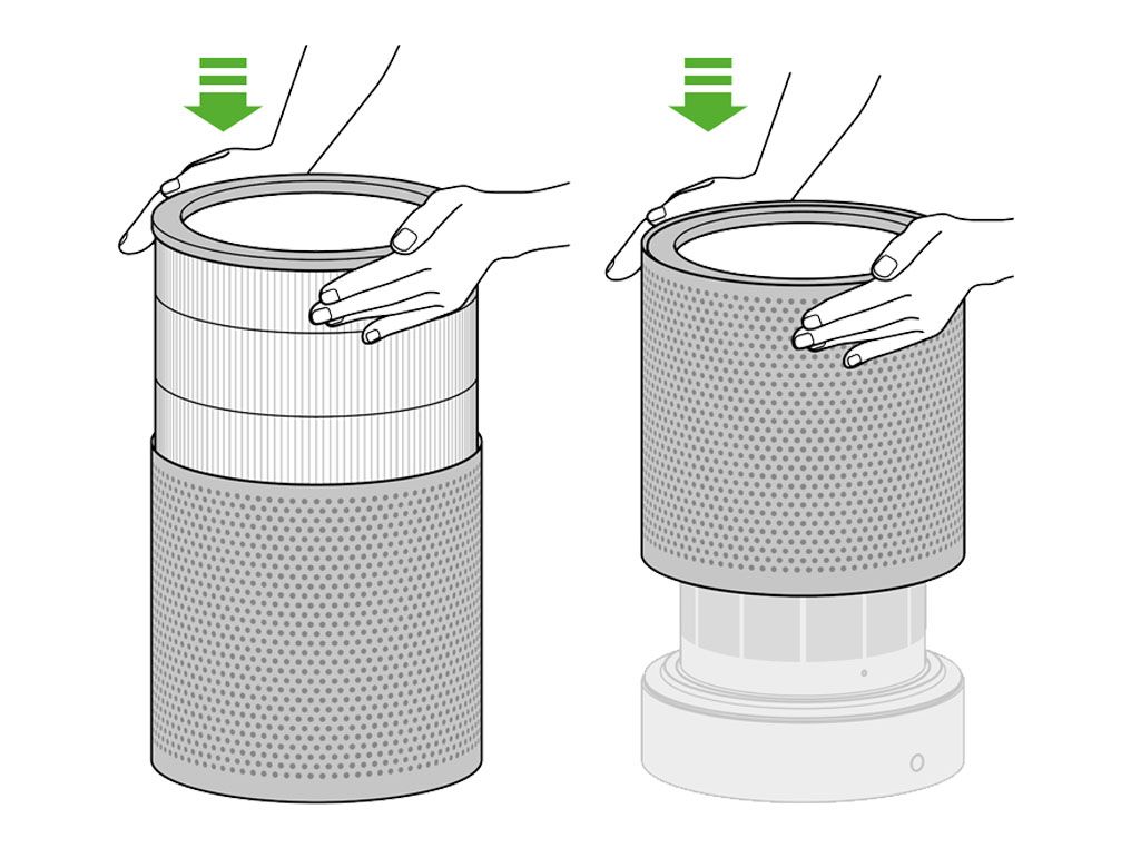 Dyson cool store filter change